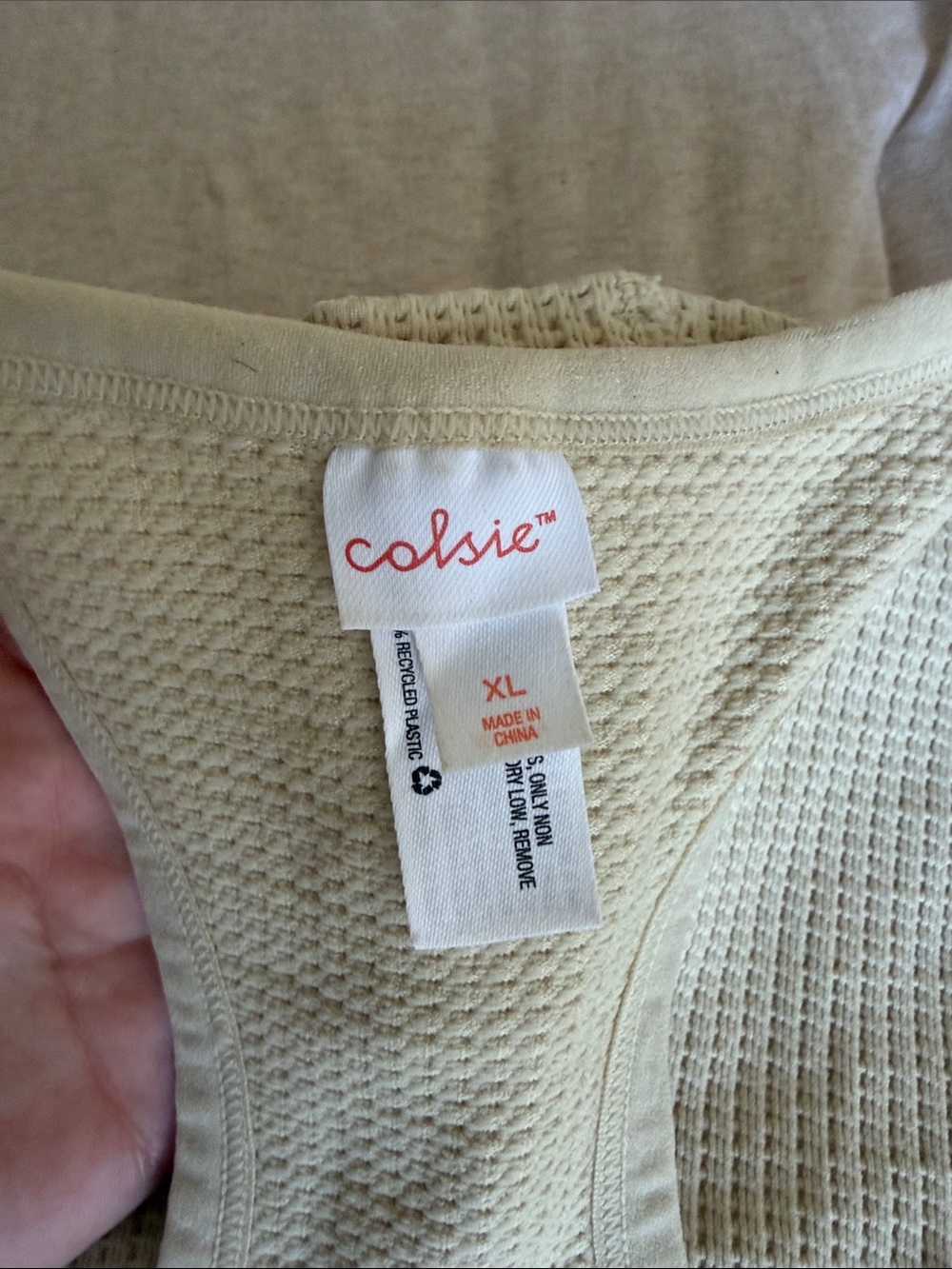 Colsie Ribbed Henley Racerback Romper - Picture 3 of 3